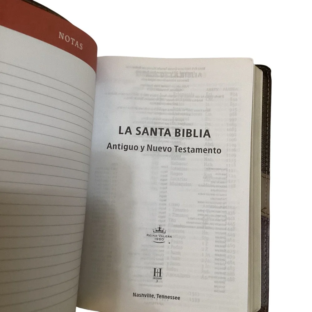 Santa Biblia Reina Valera 1960 Spanish Bible Brown Tan Imitation Leather Holman